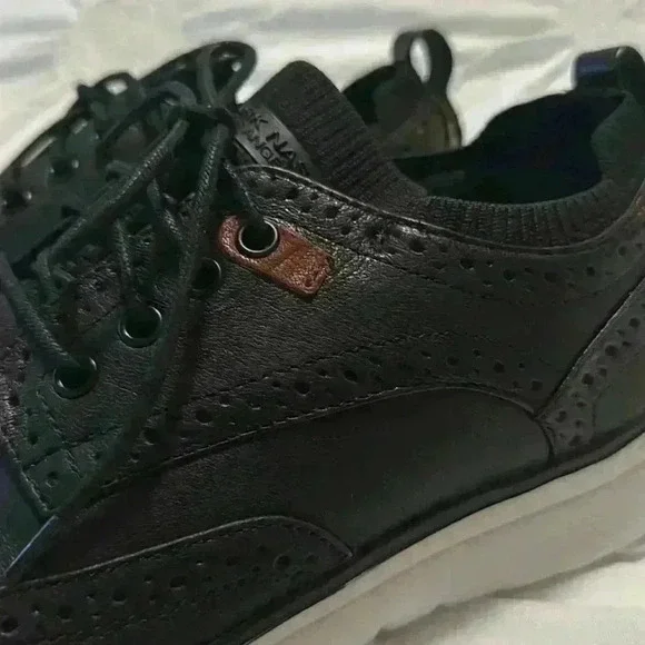 Mark Nason Men's Neo Casual Creswell Wingtip Oxford Size 10 Black - Picture 5 of 8